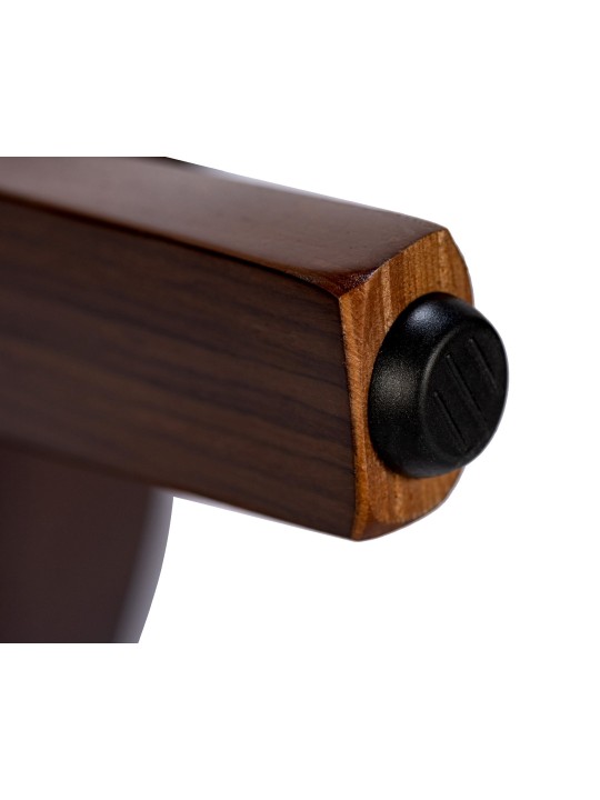 Ruokapöydän tuoli Foley kangasta, pähkinä/harmaa