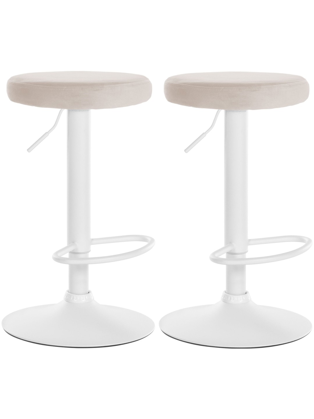 2 baarijakkaran setti Ponte velvet, kermanvärinen