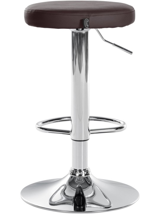 2 baarituolisarja Ponte keinonahka kromi, ruskea