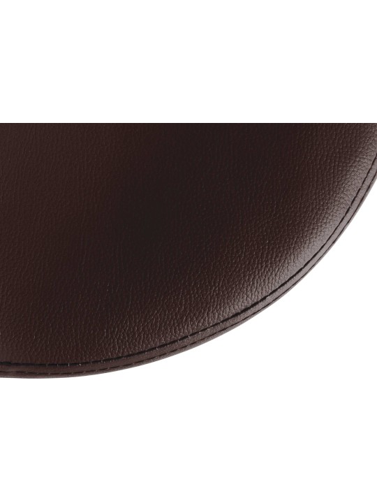 2 baarituolisarja Ponte keinonahka kromi, ruskea