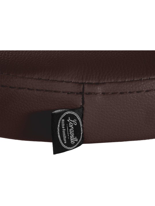 2 baarituolisarja Ponte keinonahka kromi, ruskea