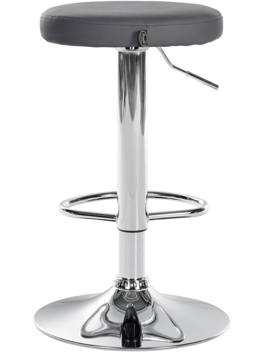 2 baarituolisarja Ponte keinonahka kromi, harmaa