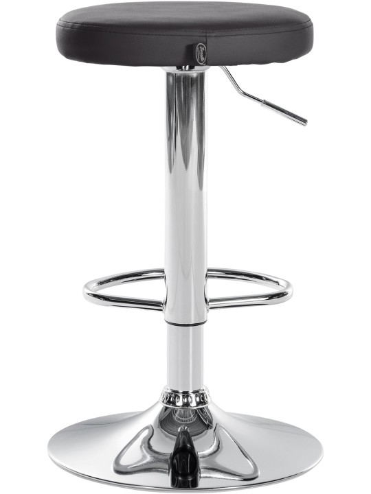 2 baarituolisarja Ponte keinonahka kromi, musta