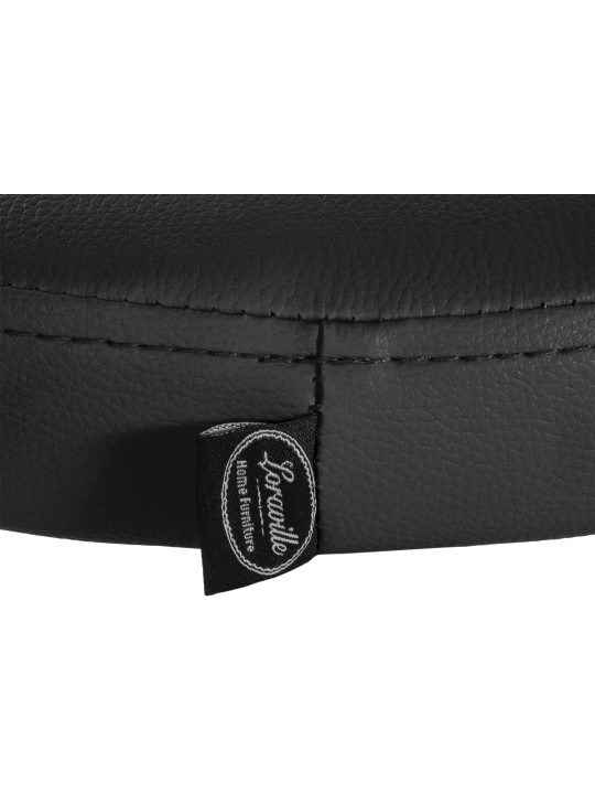 2 baarituolisarja Ponte keinonahka kromi, musta