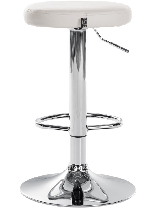 2 baarituolisarja Ponte keinonahka kromi, valkoinen