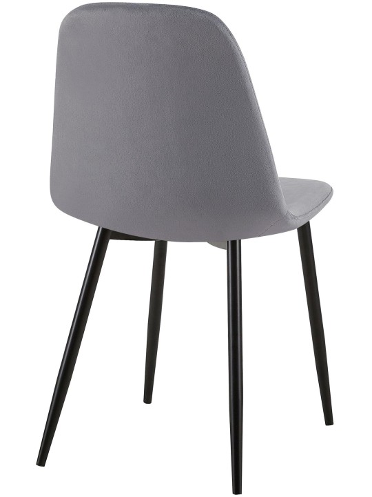 4 tuolin setti Giverny velvet, harmaa