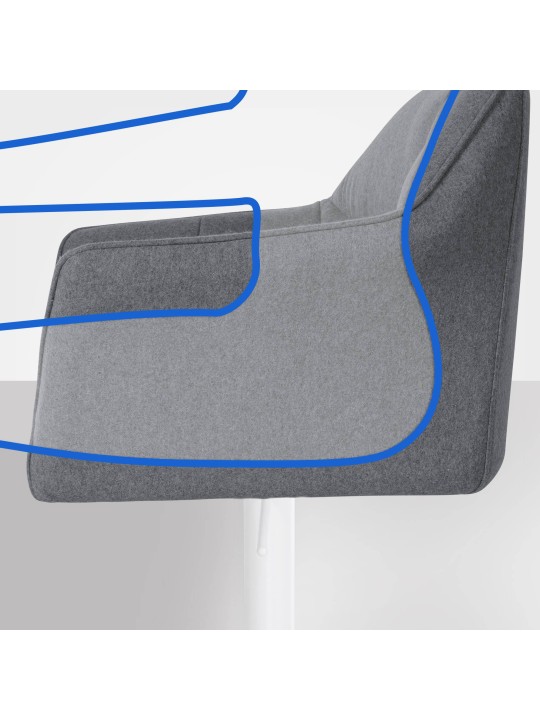 Baarijakkara Damaso W huopa, harmaa