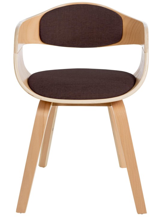 2 tuolin setti Kingston kangas, luonnonvärinen/ruskea