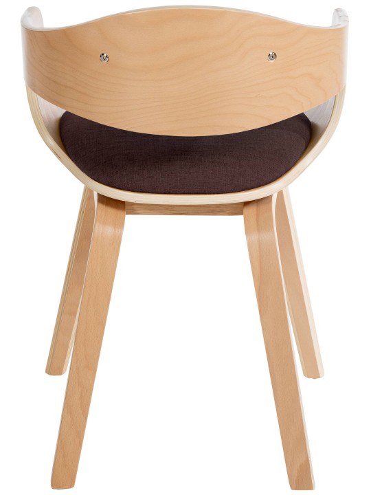 2 tuolin setti Kingston kangas, luonnonvärinen/ruskea