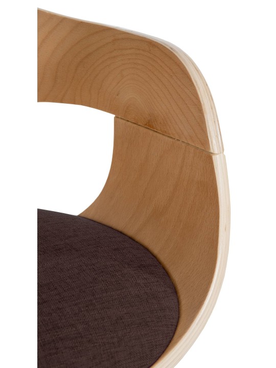 2 tuolin setti Kingston kangas, luonnonvärinen/ruskea