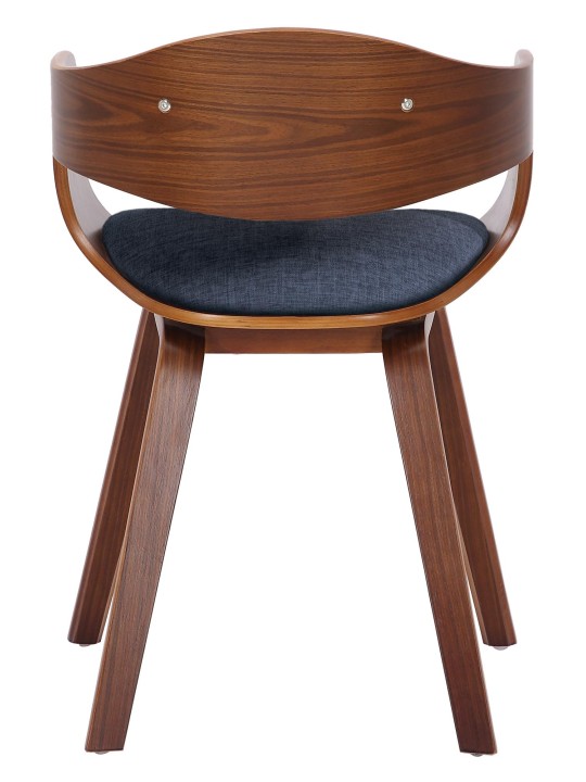 2 tuolin setti Kingston kangas, pähkinä/sininen