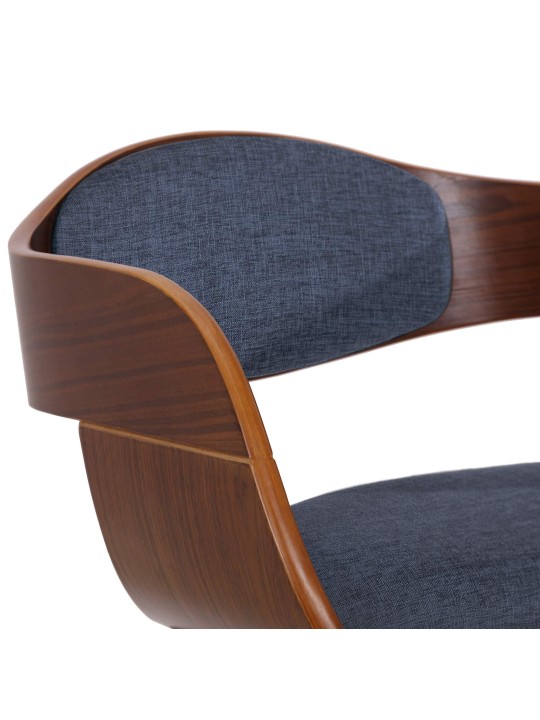 2 tuolin setti Kingston kangas, pähkinä/sininen