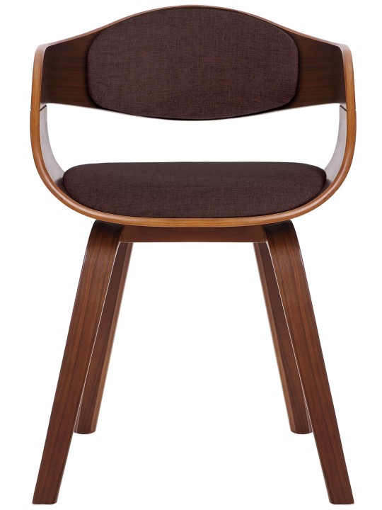 2 tuolin setti Kingston kangas, pähkinä/ruskea