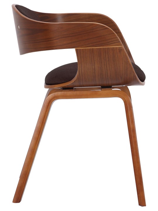 2 tuolin setti Kingston kangas, pähkinä/ruskea