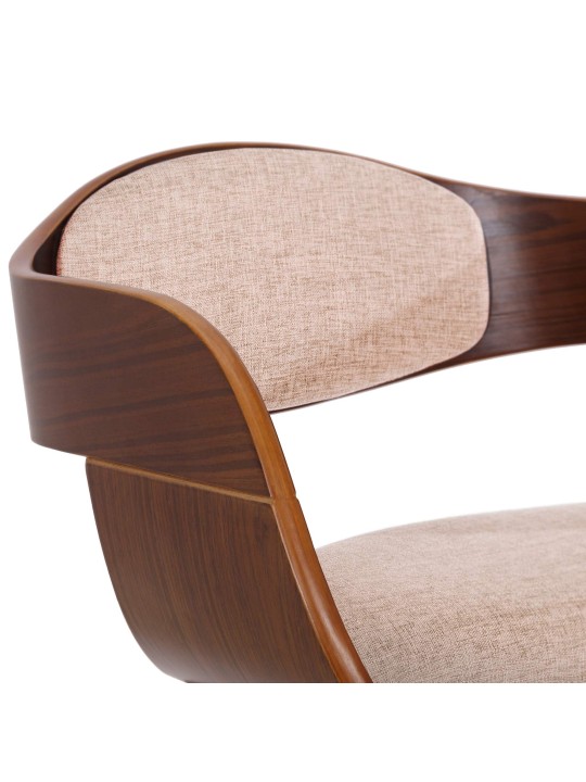 2 tuolin setti Kingston kangas, pähkinä/kermanvärinen