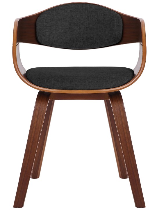 2 tuolin setti Kingston kangas, pähkinä/tummanharmaa