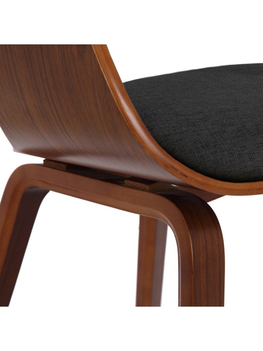 2 tuolin setti Kingston kangas, pähkinä/tummanharmaa