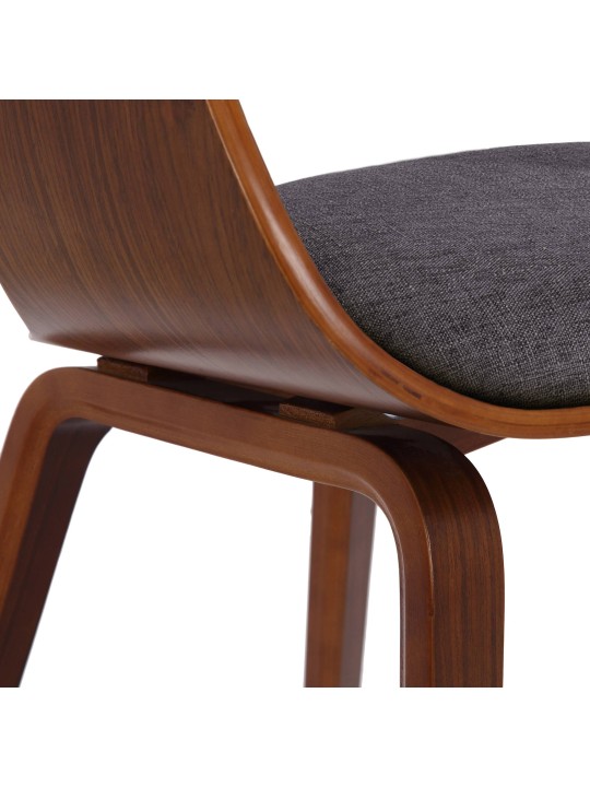 2 tuolin setti Kingston kangas, pähkinä/vaaleanharmaa