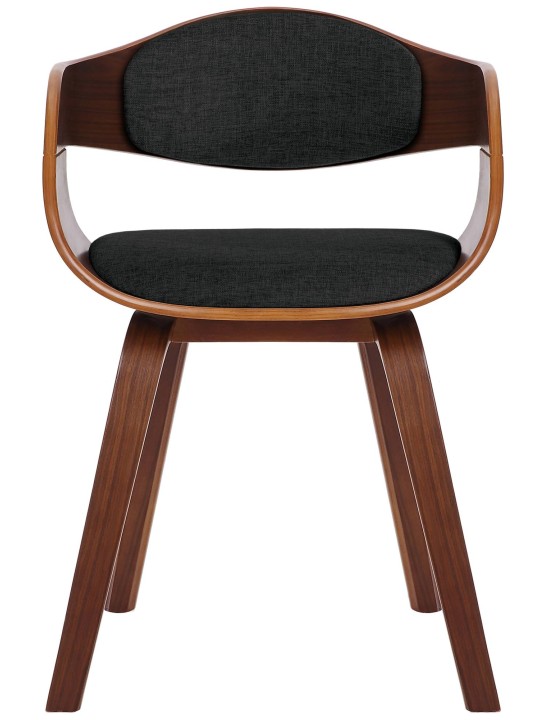 2 tuolin setti Kingston kangas, pähkinä/musta