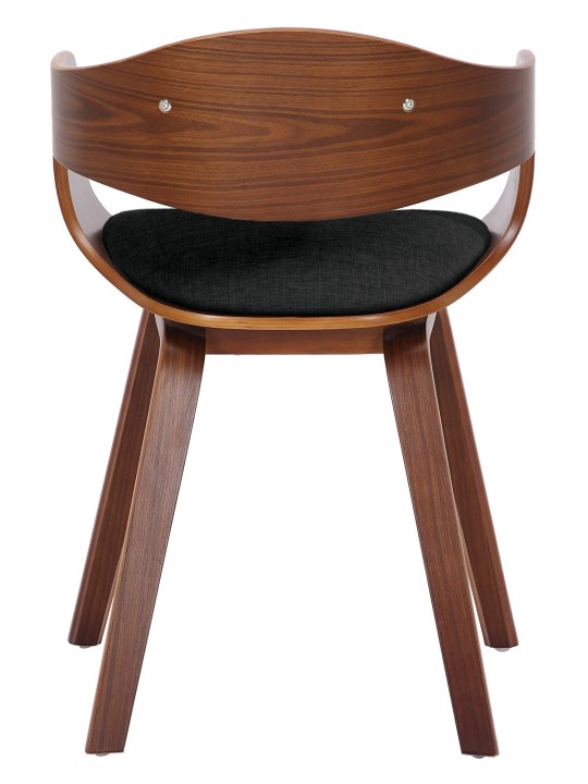 2 tuolin setti Kingston kangas, pähkinä/musta