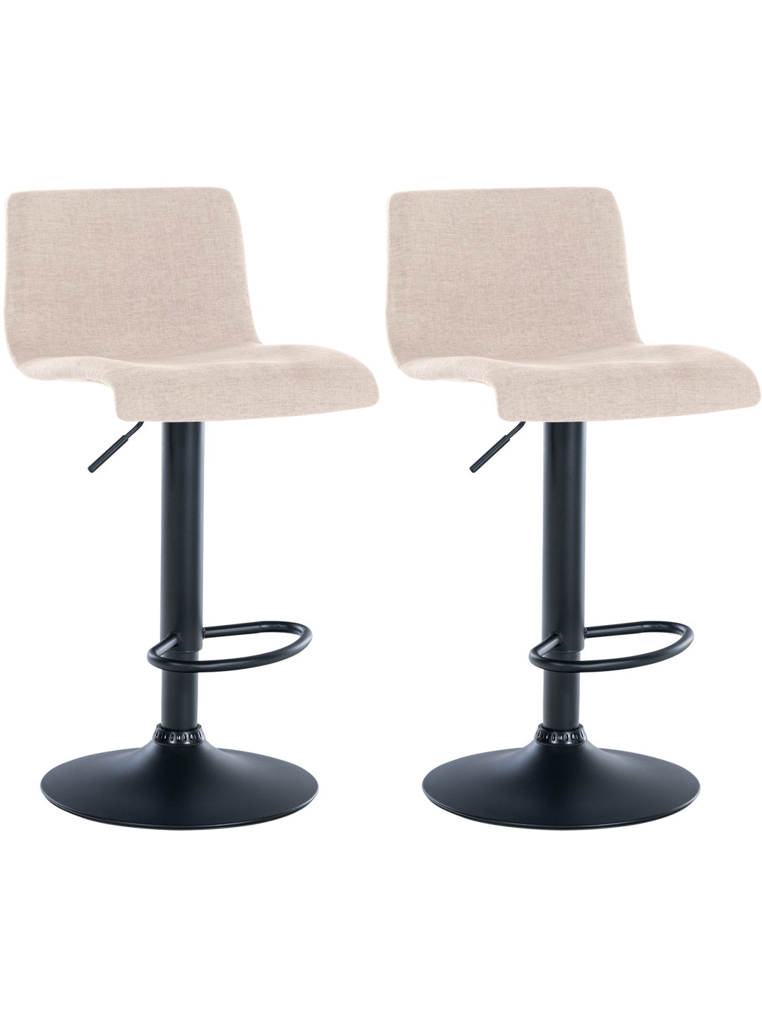 2 baarijakkaran sarja Branford kangasta, kermanvärinen