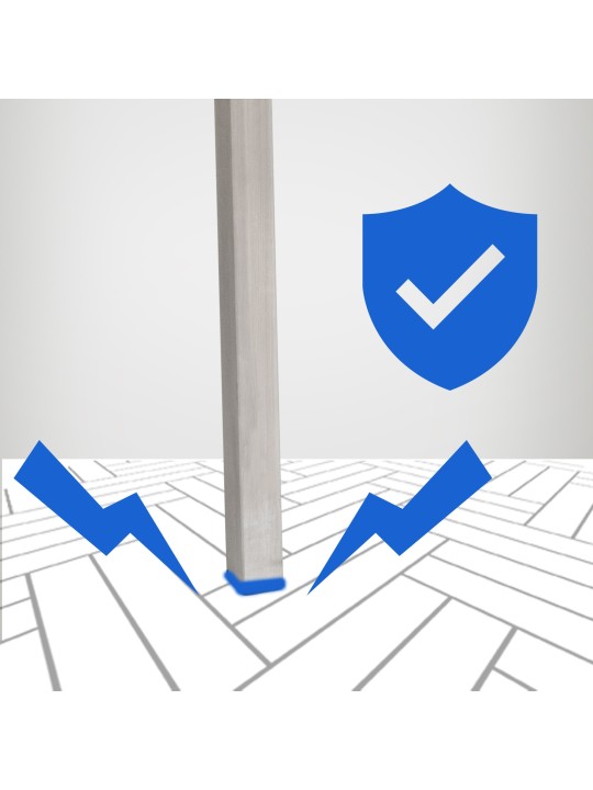 Baarijakkara Damaso E -huopa 4 jalan rungolla, harmaa