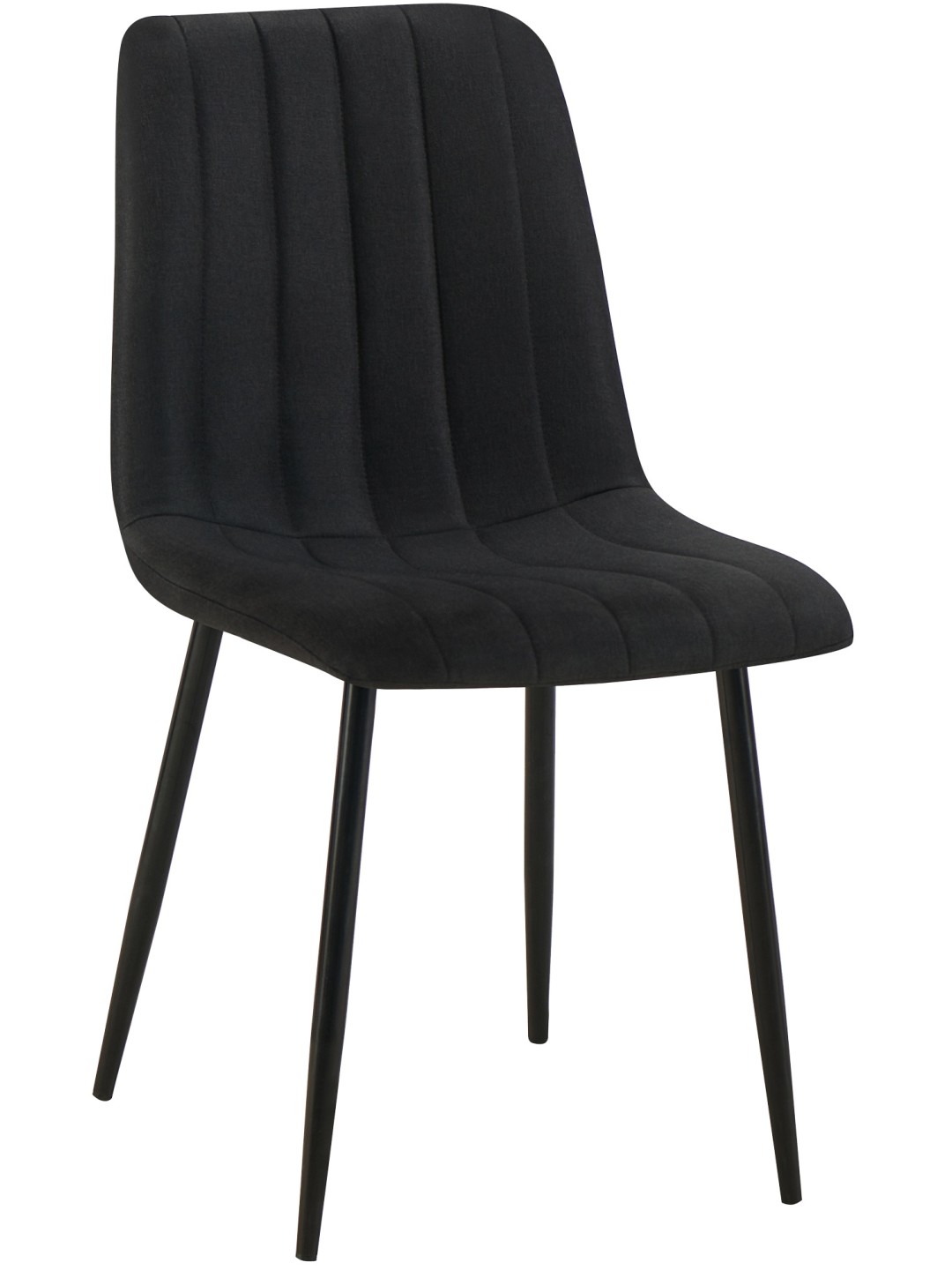 Tuoli Dijon kangasta, musta