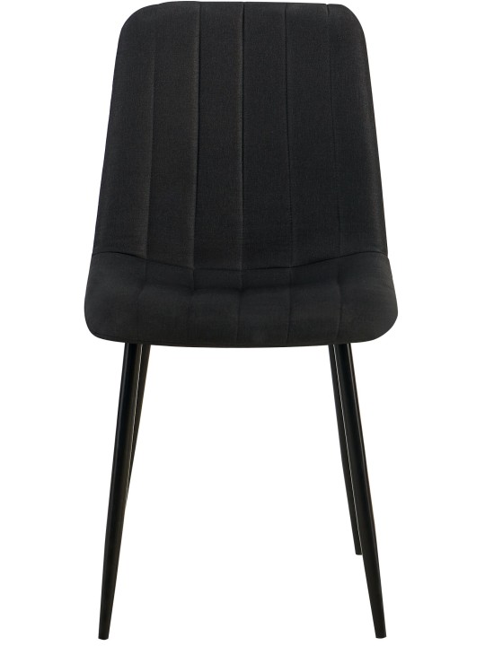 Tuoli Dijon kangasta, musta