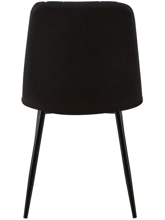 Tuoli Dijon kangasta, musta