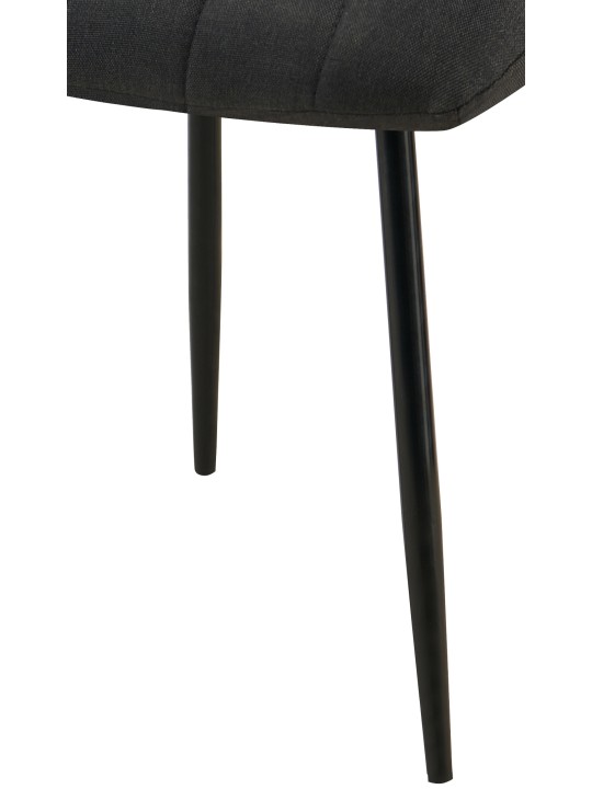 Tuoli Dijon kangasta, musta