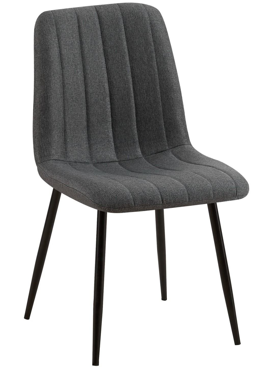 Tuoli Dijon kangasta, tummanharmaa