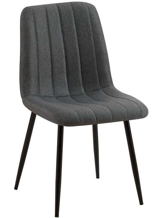 Tuoli Dijon kangasta, tummanharmaa