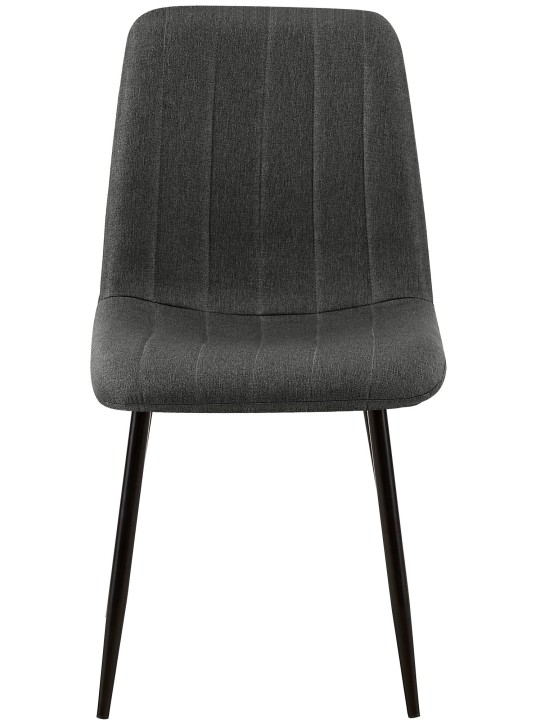 Tuoli Dijon kangasta, tummanharmaa