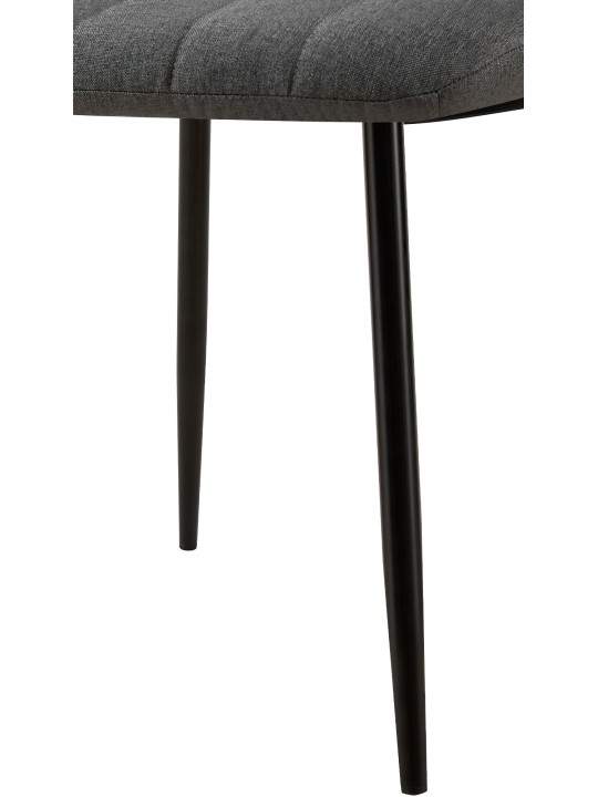 Tuoli Dijon kangasta, tummanharmaa