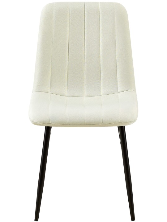 Tuoli Dijon kangasta, kermanvärinen