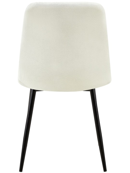 Tuoli Dijon kangasta, kermanvärinen