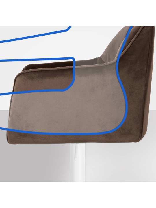 Baarijakkara Damaso W velvet, ruskea