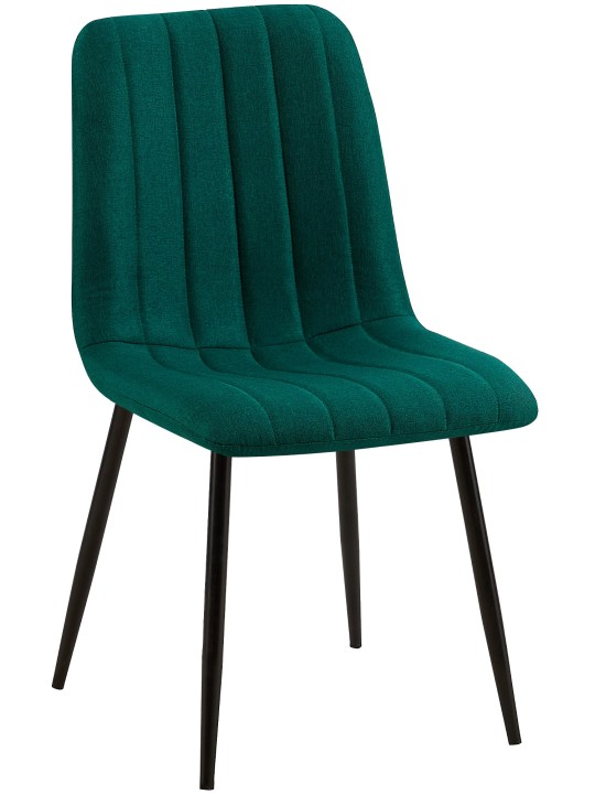 Tuoli Dijon kangasta, tummanvihreä