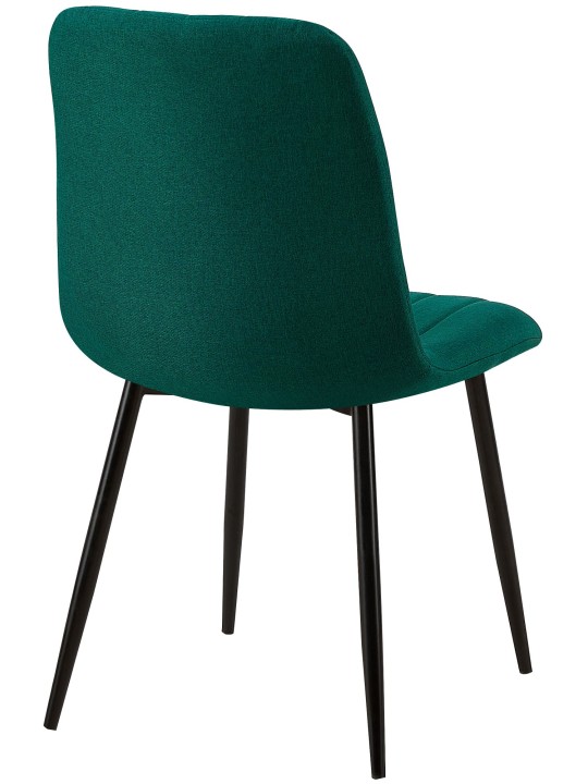 Tuoli Dijon kangasta, tummanvihreä