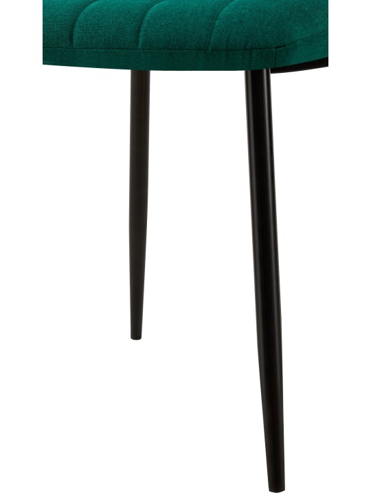Tuoli Dijon kangasta, tummanvihreä