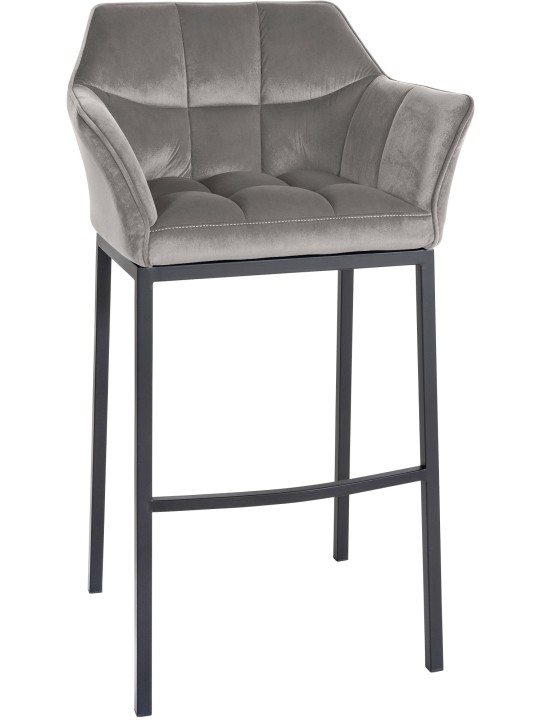 Baarijakkara Damaso B samettia 4 jalan rungolla, harmaa