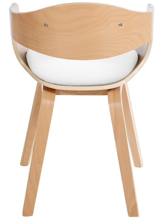 Kingston vierailijatuoli, luonnonvärinen/valkoinen