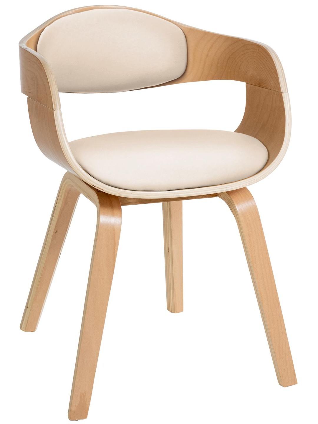 Kingston vierailijatuoli, luonnonvärinen/kermanvärinen