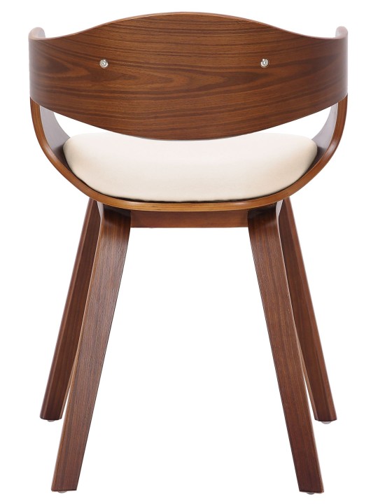 Kingston vierailijatuoli, pähkinä/kermanvärinen