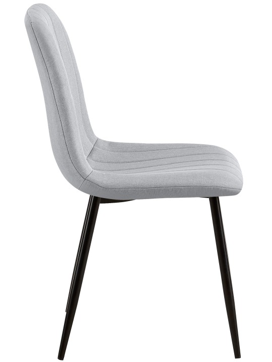 4 tuolin setti Dijon kangas, harmaa