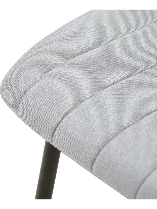 4 tuolin setti Dijon kangas, harmaa