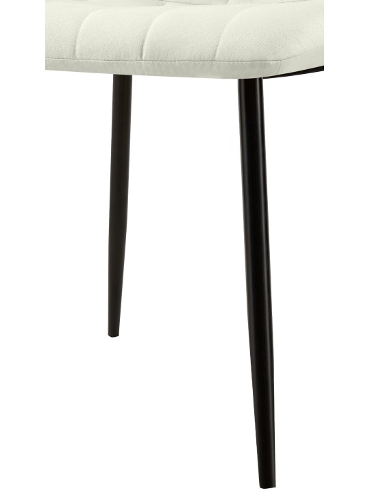 4 tuolin setti Dijon kangas, kermanvärinen