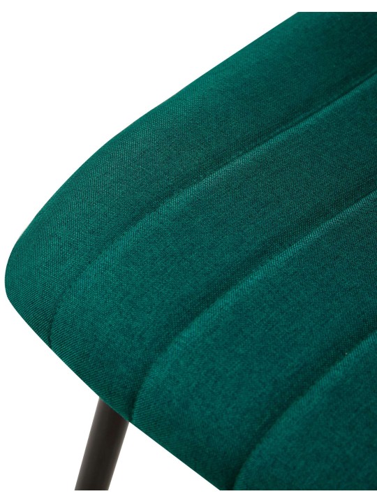 4 tuolin setti Dijon kangas, tummanvihreä