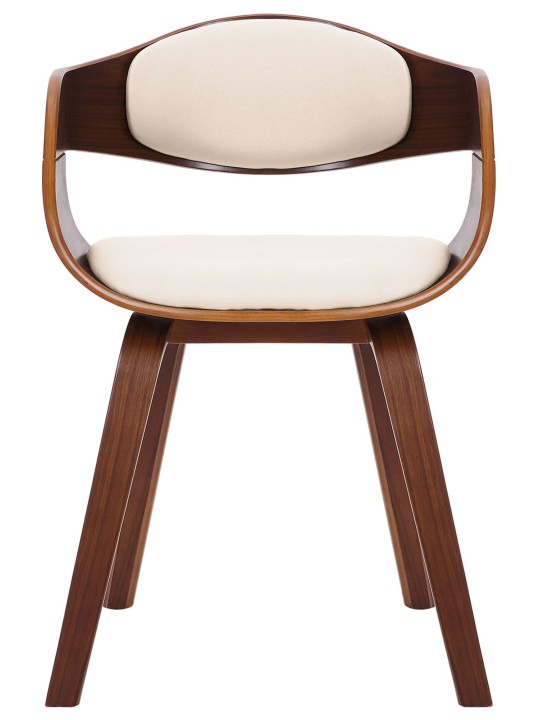 2 tuolin setti Kingston keinonahkaa, pähkinä/kermanvärinen