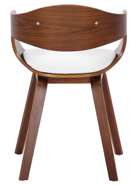 2 tuolin setti Kingston keinonahkaa, pähkinä/valkoinen